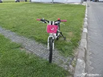 Bicicleta fete 6-11 ani 20 inch X Fact Princess cu cos frontal