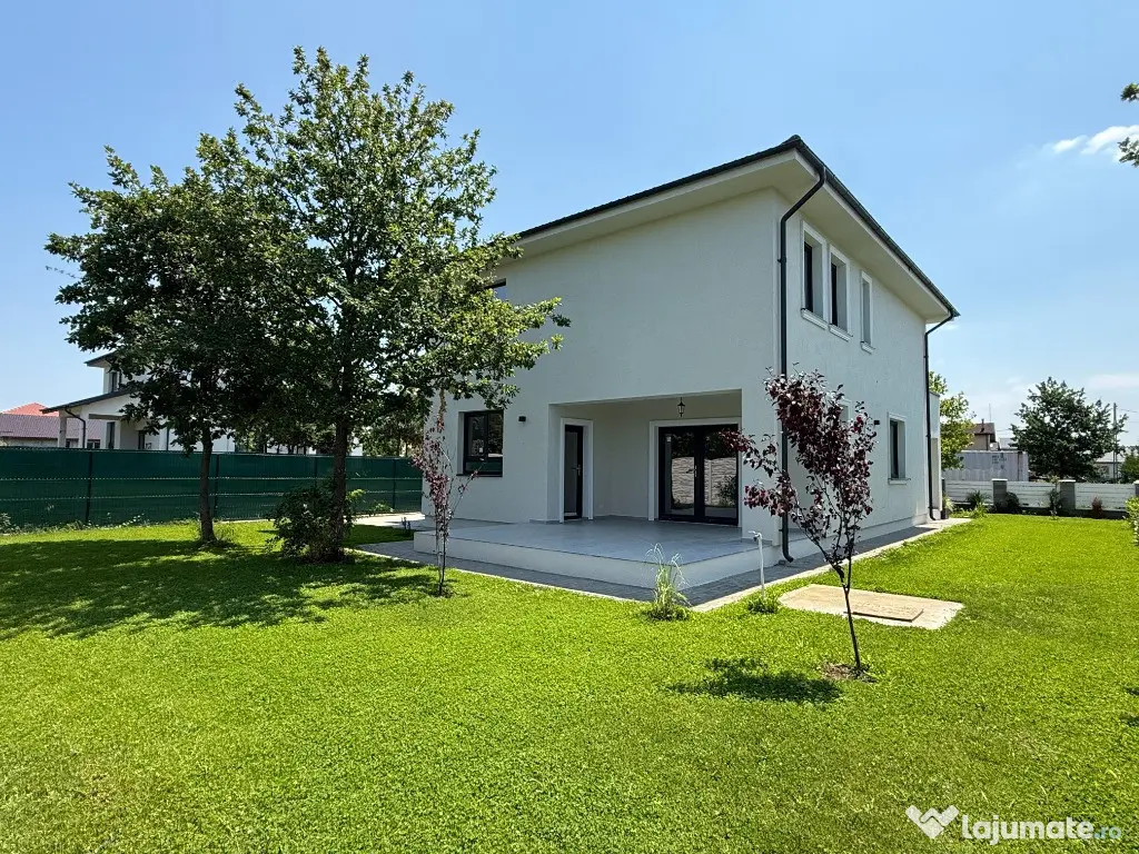 Casă nouă de vânzare în Crevedia – 150 mp utili, curte 550 mp