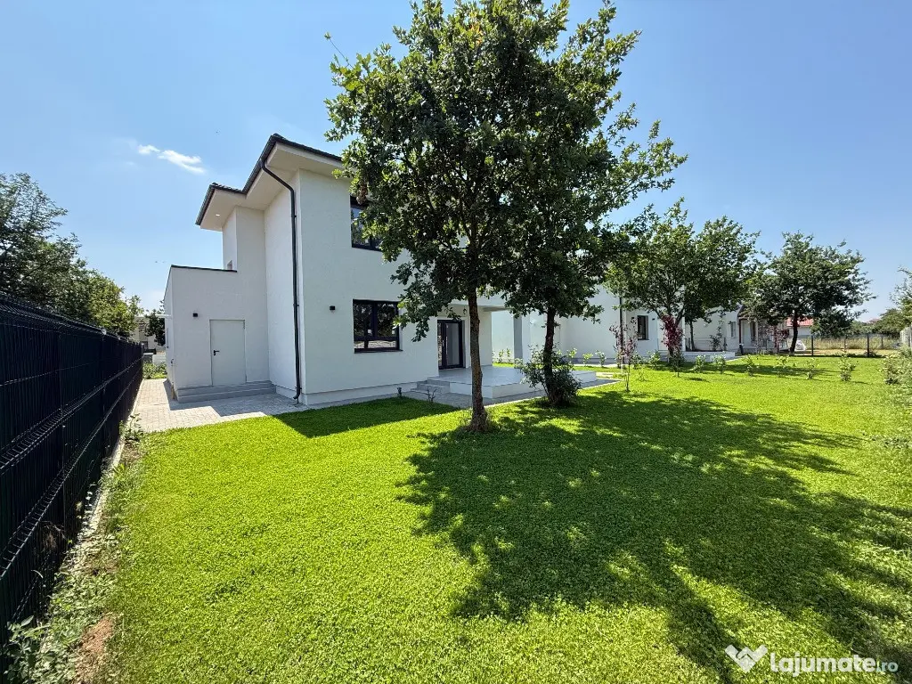 Casă nouă de vânzare în Crevedia – 150 mp utili, curte 550 mp