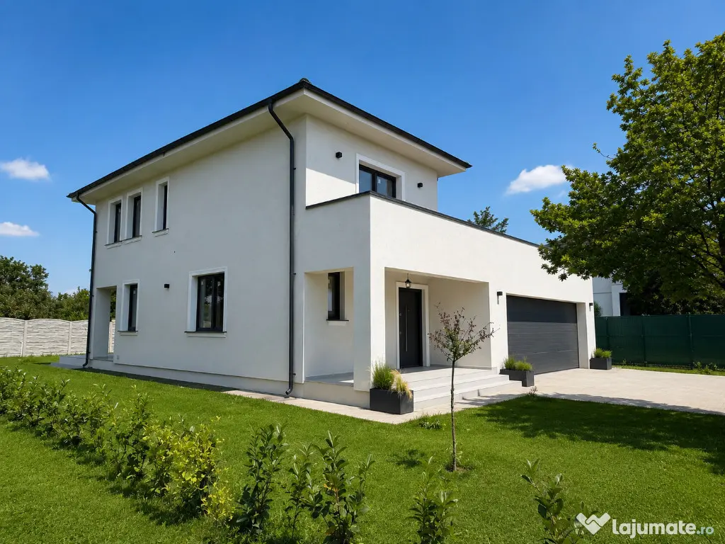 Casă nouă de vânzare în Crevedia – 150 mp utili, curte 550 mp