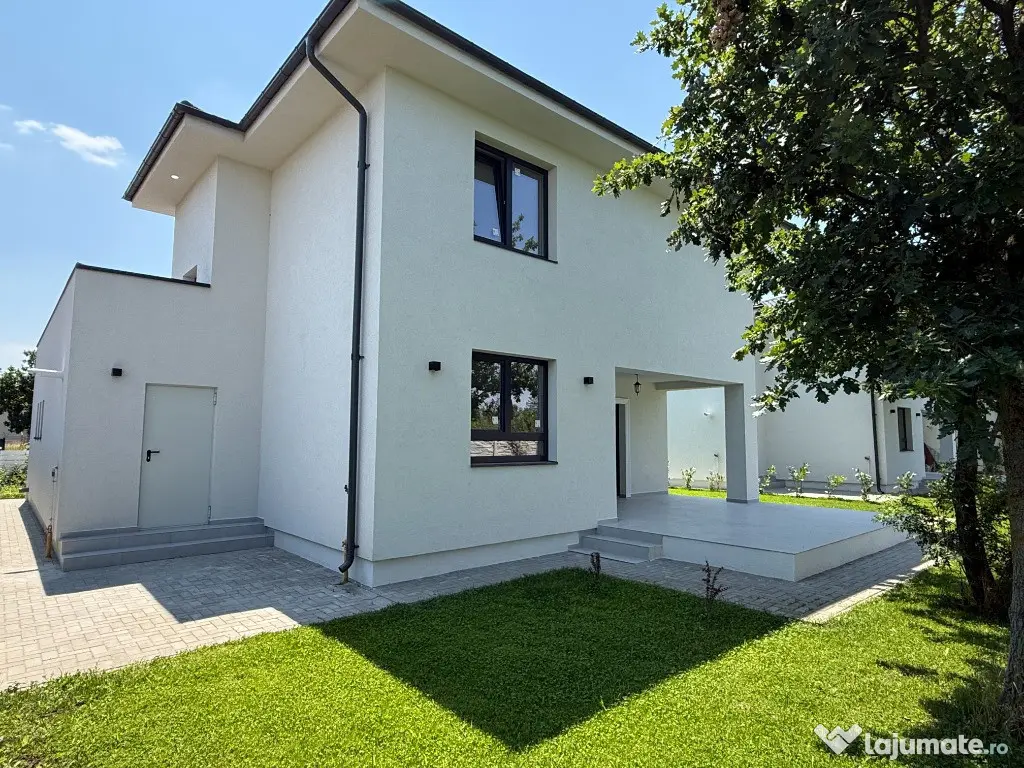 Casă nouă de vânzare în Crevedia – 150 mp utili, curte 550 mp
