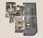Penthouse 4 camere, 118mp, 152mp terasa, zona Vivo