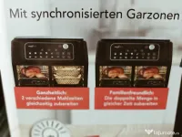 Friteuză cu aer cald Maxxmee, cameră dublă, 11 litri