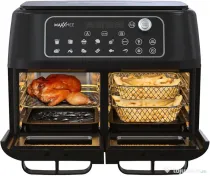 Friteuză cu aer cald  Maxxmee, cameră dublă, 11  litri