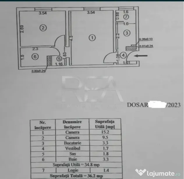 Brâncoveanu – Apartament 2 Camere Renovat 2024 | Etaj 1 |