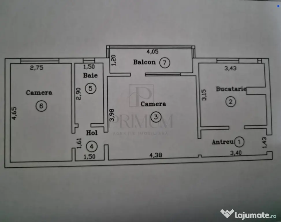 Soarelui - 2 Camere - Bloc izolat - Centrala proprie