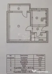 Garsonieră Decebal/Alba Iulia, et. 3, an 1990, 40 mp, bloc 