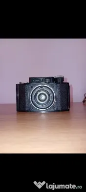 Aparat foto vintage Smena 2, anii 1950, URSS, cu husă și instrucțiuni originale 