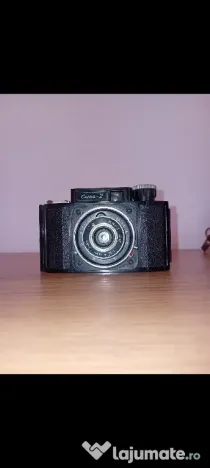 Aparat foto vintage Smena 2, anii 1950, URSS, cu husă și instrucțiuni originale