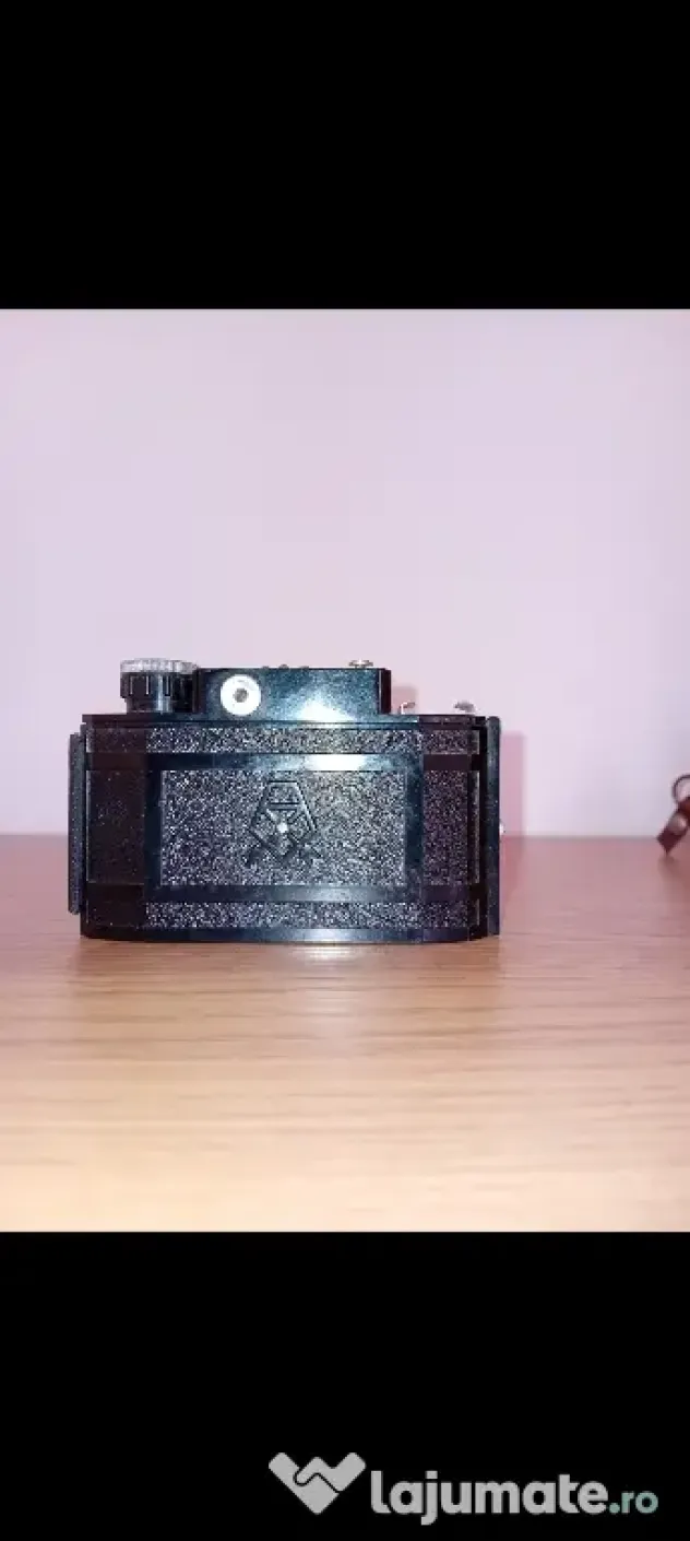 Aparat foto vintage Smena 2, anii 1950, URSS, cu husă și instrucțiuni originale
