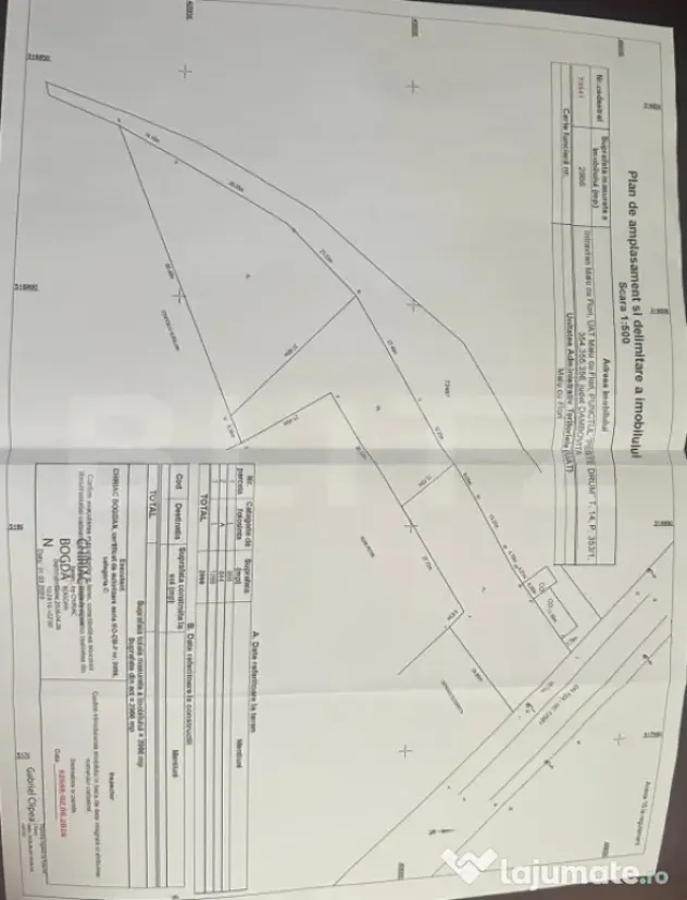 ???? Teren intravilan – 3 loturi cu deschidere generoasă