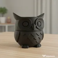 Ghiveci Decorativ Tip Bufniță pentru Plante Mici, Imprimare 3D 