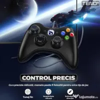 Controller Xbox 360 PC Cu Fir Maneta Gamepad Calculator Consola Xbox 360 NOU 