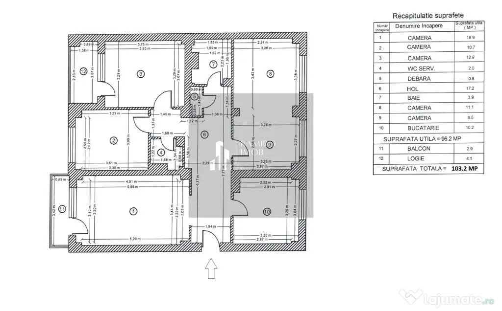 Apartament 104mp utili 2bai centrala -an 1985 -Bd. Chisin...