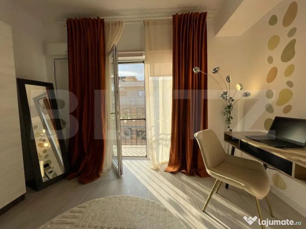 Apartament 2 camere, semidecomandat, zona Florilor-balcon