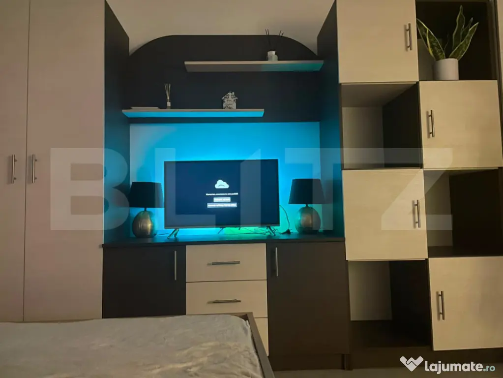 Apartament 2 camere, semidecomandat, zona Florilor-balcon
