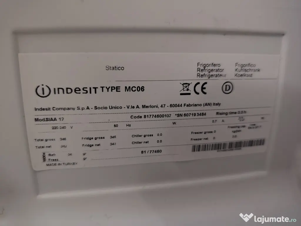Frigider Indesit