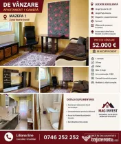 De vanzare apartament cu o camera Mazepa 1, 52.000 euro 