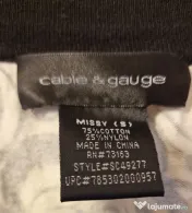 Cable & Gauge, bluza alb-negru, S