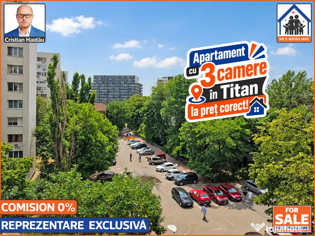 De vanzare: Apartament cu 3 camere in Titan | Pret corect!!!