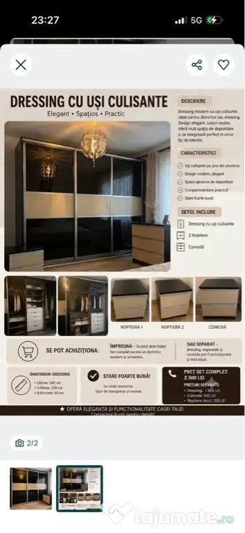 Set complet amenajere dormitor