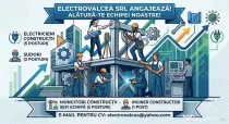 Electrovalcea SRL angajează:1 Inginer, 5 Electricieni, 3 Sudori și 5 Șefi Echipă