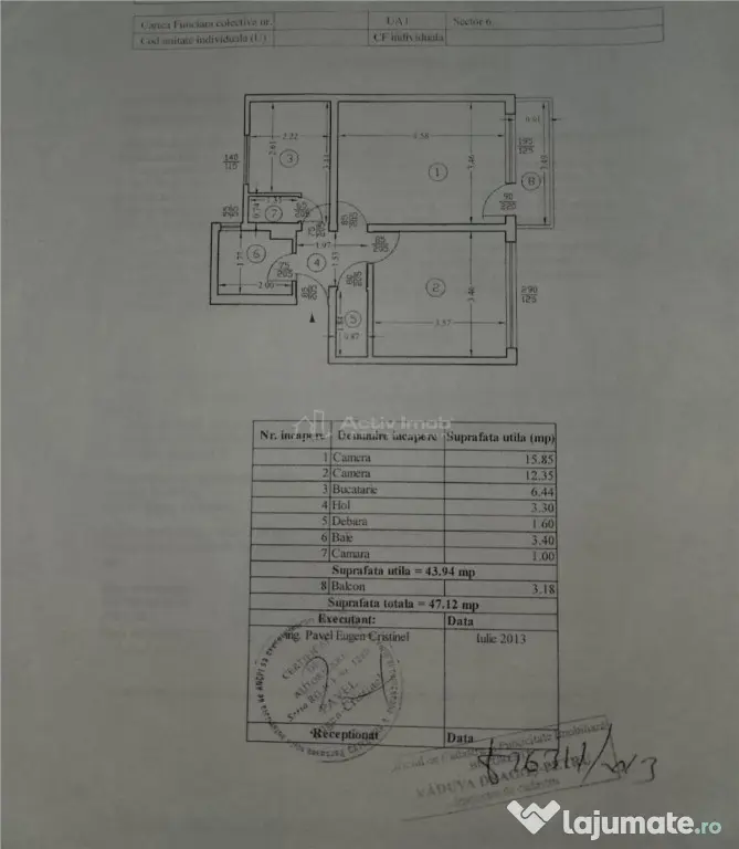2 camere decomandat | Etaj 1 | 10 min metrou Tudor Vladimire