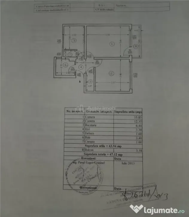 2 camere decomandat | Etaj 1 | 10 min metrou Tudor Vladimire