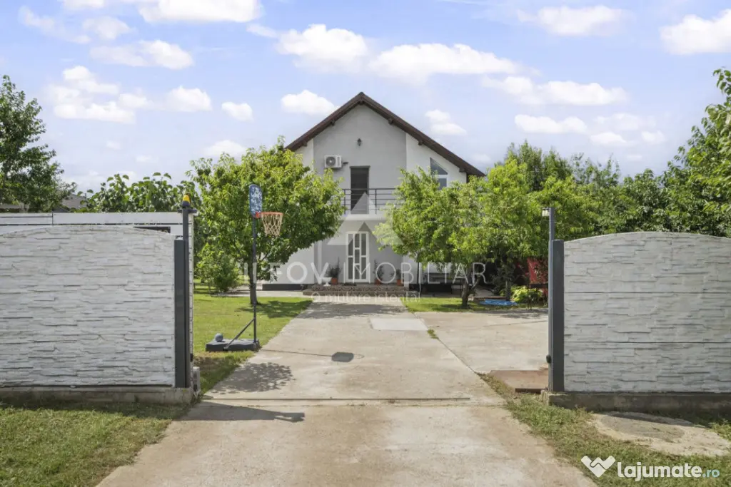 Ciolpani Casa P+M 150mp, teren 500m, utilități, asfalt, po