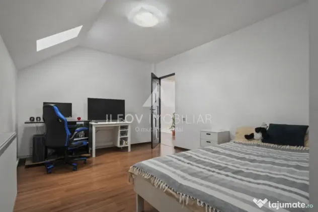 Ciolpani Casa P+M 150mp, teren 500m, utilități, asfalt, po