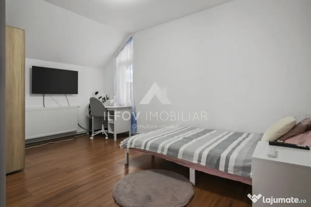 Ciolpani Casa P+M 150mp, teren 500m, utilități, asfalt, po