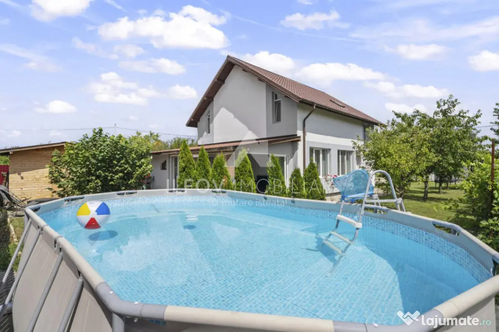 Ciolpani Casa P+M 150mp, teren 500m, utilități, asfalt, po