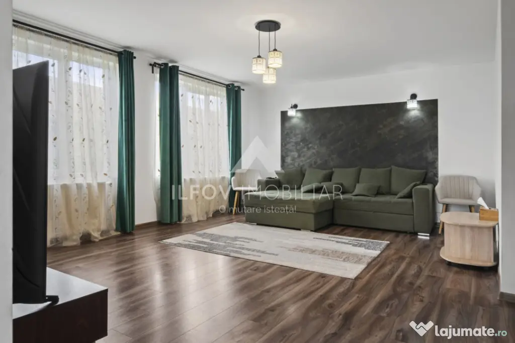 Ciolpani Casa P+M 150mp, teren 500m, utilități, asfalt, po