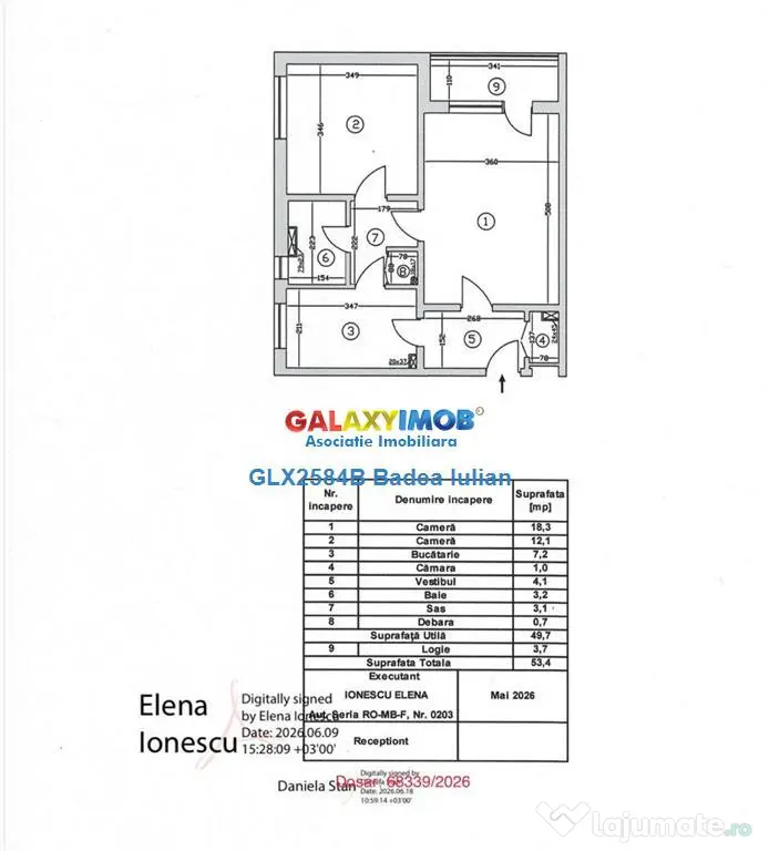 Apartament 2 camere etaj 7/10 - renovat - Metrou Titan