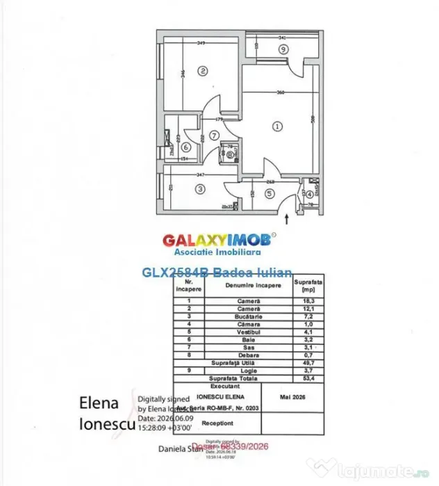 Apartament 2 camere etaj 7/10 - renovat - Metrou Titan