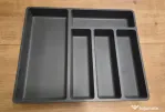 Organizator / suport tacâmuri gri antracit 51.5 X 42.5 cm (nou)