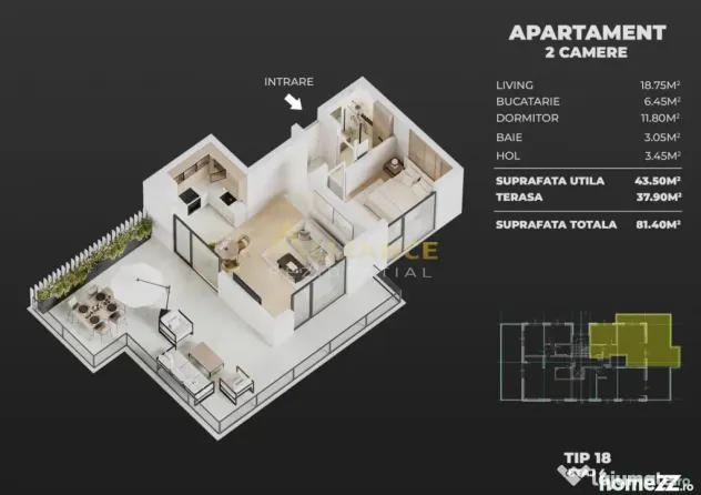 Ame Residence Exclusivitate Proiect nou ap 2 si 3 camere