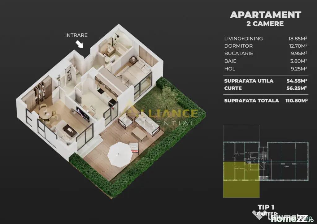 Ame Residence Exclusivitate Proiect nou ap 2 si 3 camere