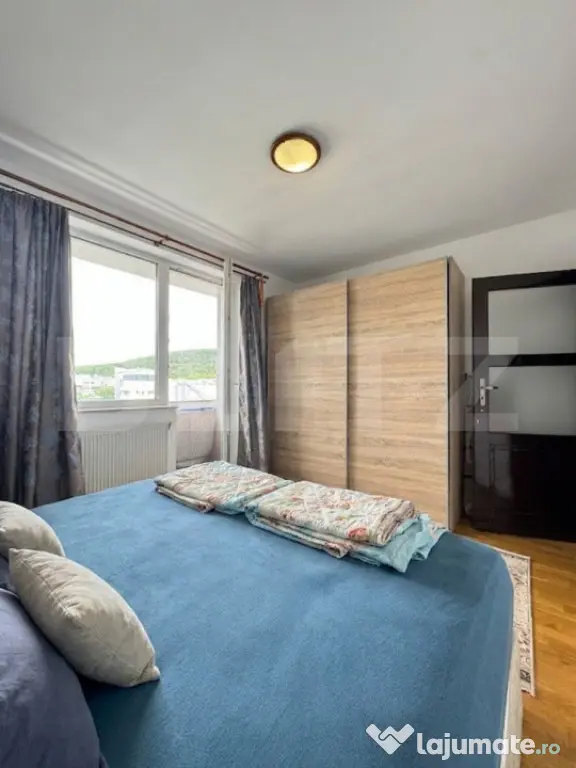 Apartament spatios, 3 camere, 64 mp, balcon, lângă VIVO