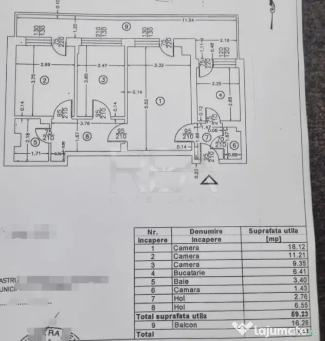 3 camere, 1/10, 76mp, anvelopat-Gorjului-Veteranilor