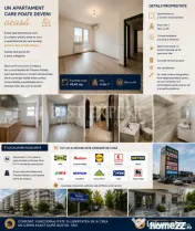 2 Camere Decomandat| Etaj 4/7 |Centrală Proprie | Aer Condi 