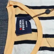 Tricou Denim Project XL nou cu etichetă bărbați model în dungi 