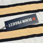 Tricou Denim Project XL nou cu etichetă bărbați model în dungi 