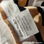 Tricou Denim Project XL nou cu etichetă bărbați model în dungi 