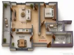 Apartament 3 camere, 64.38 mp, Comision 0, zona Iris