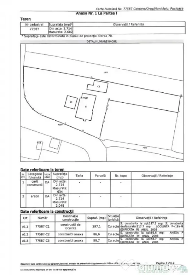 Casă P+1+M, 490 mp, teren 2.714 mp, zona Pucioasa - Pucioasa (Dambovita)