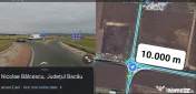 Locație sens giratoriu, deschidere E85 și Autostrada Moldo 