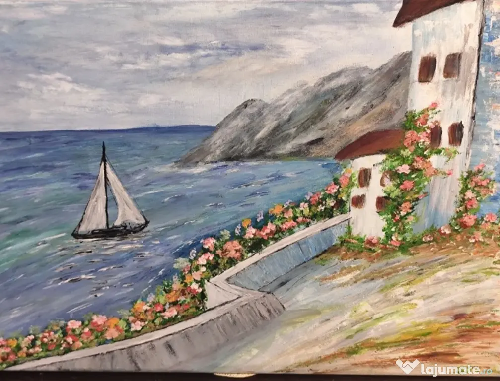 Tablou pictat in acrilice 50/70