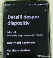 Telefon Motorola Edge 40 Neo/MEMORIE 256 GB/ RAM 12 GB