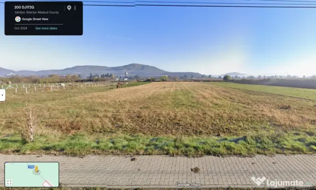 Teren intravilan 1.550 mp – Sărățel – Drum privat – Curent și apă